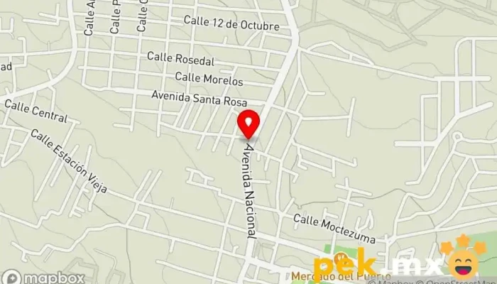 mapa de Electrónica Santa Rosa Ingeniero eléctrico, Establecimiento de reparación de artículos electrónicos en Oaxtepec