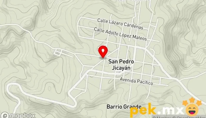 mapa de Electrónica y Depósito Matias Establecimiento de reparación de artículos electrónicos en San Pedro Jicayán