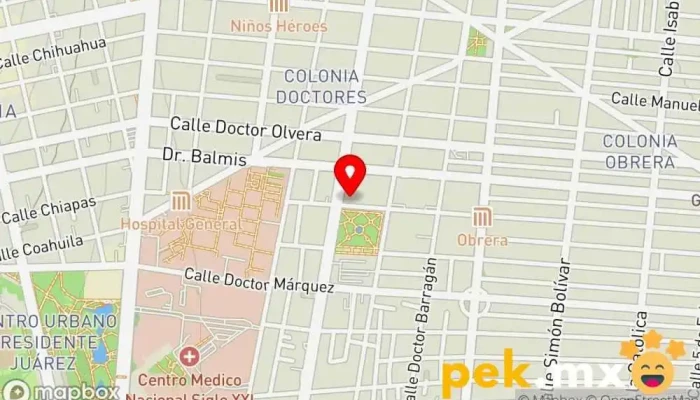 mapa de EMPORIUM ELECTRICA Electricista en Cuauhtémoc, Ciudad de México