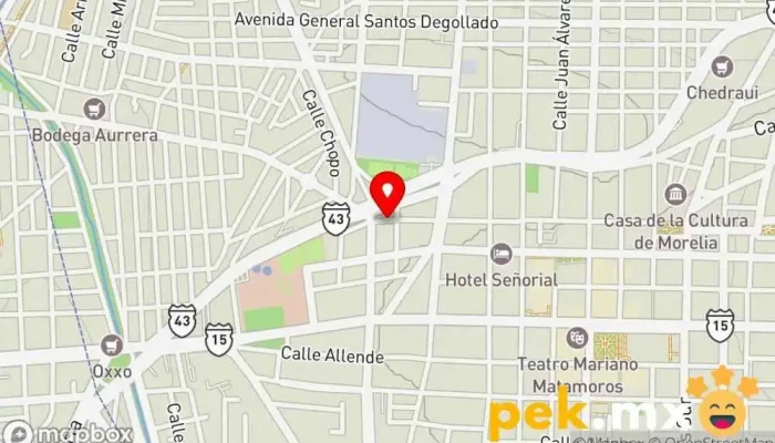 mapa de ePRO Instalaciones Eléctricas Profesionales de Michoacán SAS de CV Contratista en Morelia