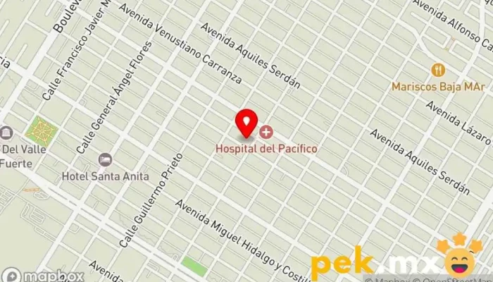 mapa de ErgoSolar Noroeste  en Los Mochis