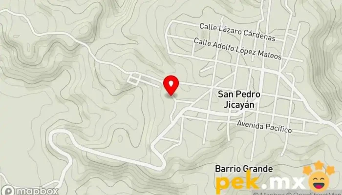 mapa de Esc. Sec. Tec. N° 123 Escuela en San Pedro Jicayán