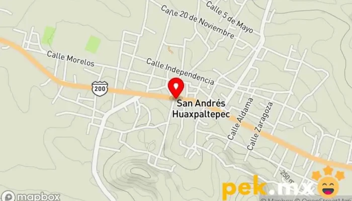 mapa de Esc.sec.tec.num.124 Escuela en San Andrés Huaxpaltepec