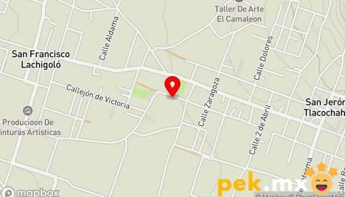 mapa de Escuela Secundaria Técnica 143 Escuela en San Jerónimo Tlacochahuaya