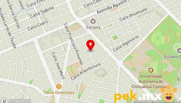 mapa de Esisa Electricista en Chihuahua