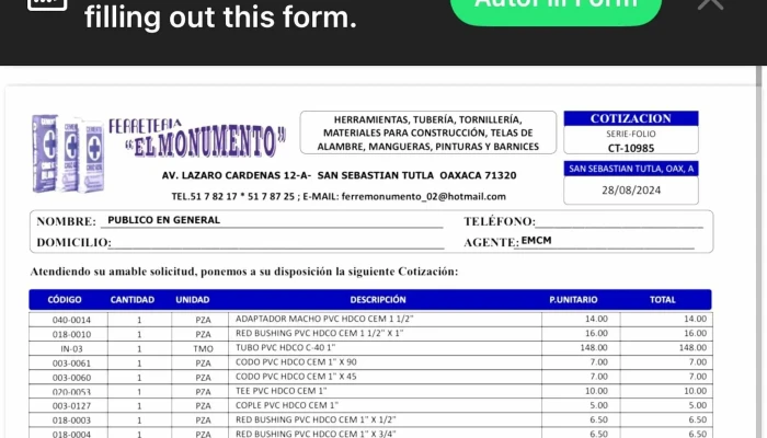 Ferreteria El Monumento Descuentos - San Sebastián Tutla