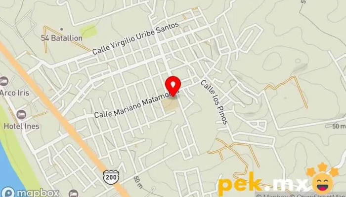 mapa de Frío y Conservación de Puerto Escondido Contratista en Brisas de Zicatela