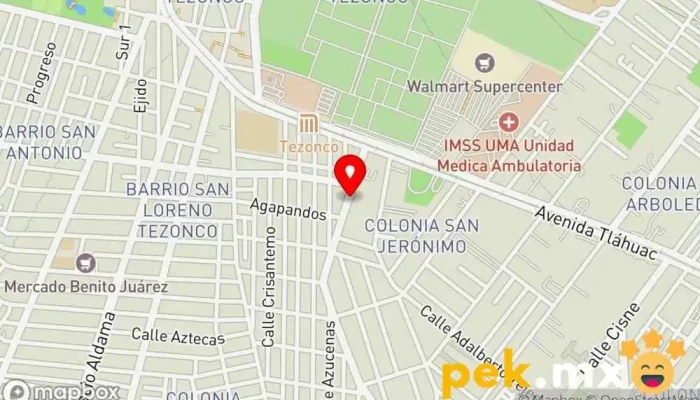 mapa de Gamu S.A. de C.V. Electricista en Tláhuac, Ciudad de México