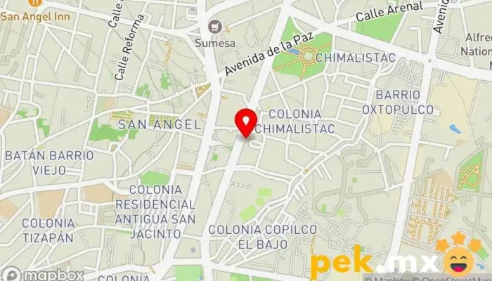 mapa de GB INSTALACIONES ELECTRICAS S.A. DE C.V. Servicio de instalación eléctrica en Álvaro Obregón, Ciudad de México