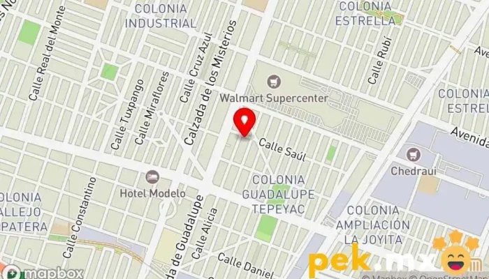 mapa de GESTORY Empresa de construcción, Contratista de aire acondicionado, Electricista en Gustavo A. Madero, Ciudad de México