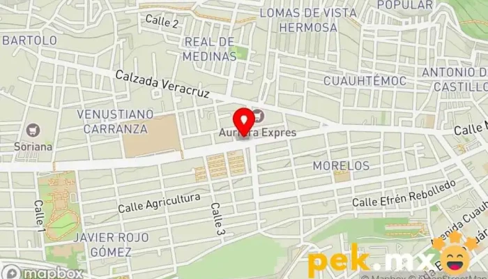 mapa de Gh Grupo Eléctrico Tienda de electricidad, Electricista en Pachuca de Soto