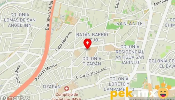 mapa de Gihusa Plomeria y Electricidad Electricista en Álvaro Obregón, Ciudad de México