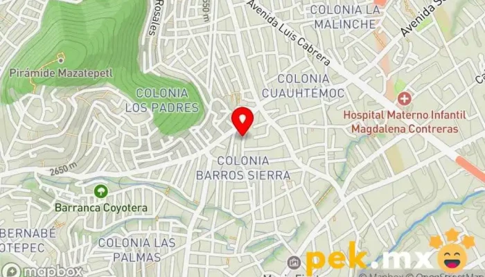 mapa de Gilpac Carpintero, Construcción, Electricista, Fontanero en La Magdalena Contreras, Ciudad de México