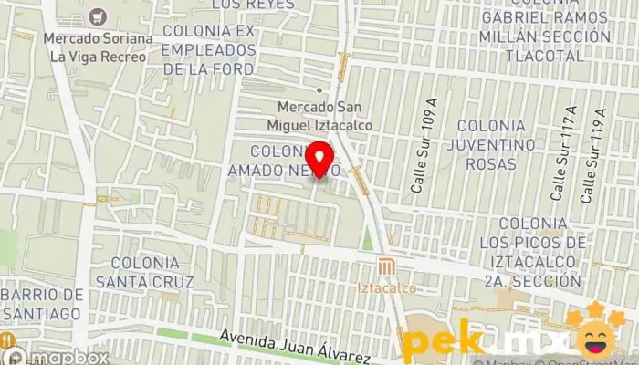 mapa de GRUPO ABR Equipo Distribucion Electricista en Iztacalco, Ciudad de México