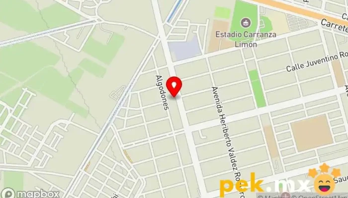 mapa de Grupo Diaz- Eléctrica Diaz Tienda de iluminación en Guasave