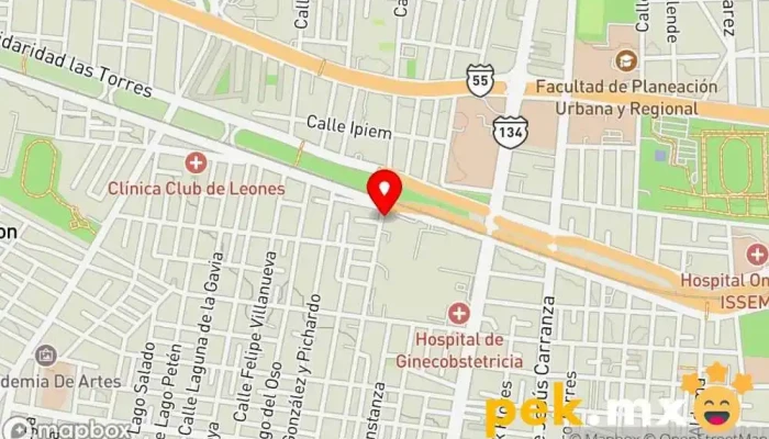 mapa de Grupo MRJG Construtora Contratista de albañilería en Toluca de Lerdo