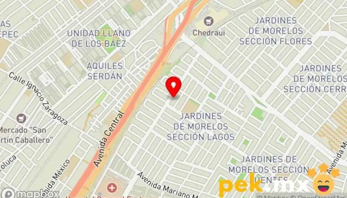 mapa de Grupo UR de México Empresa de construcción, Contratista de aire acondicionado, Servicio de instalación eléctrica, Contratista de acabado de interiores en Ecatepec de Morelos