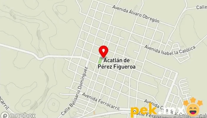 mapa de H Ayuntamiento Ayuntamiento en Acatlán de Pérez Figueroa