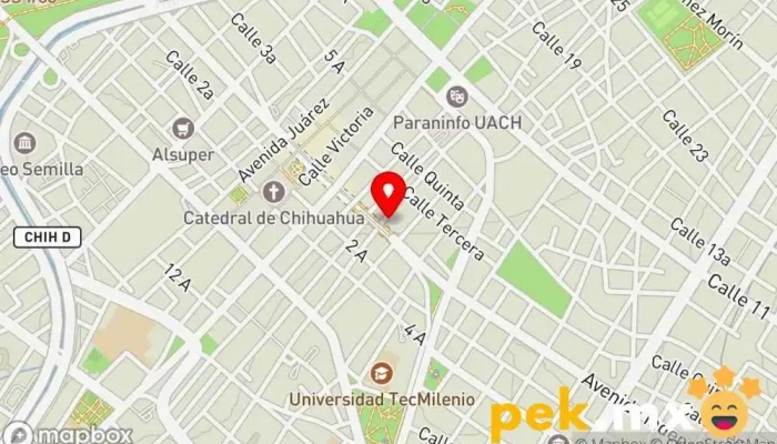 mapa de Hernandez Robles Pedro Jaime Tienda de electricidad en Chihuahua