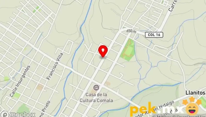 mapa de Herreria Y Cerrajeria Del Barrio Alto Cerrajero en Comala