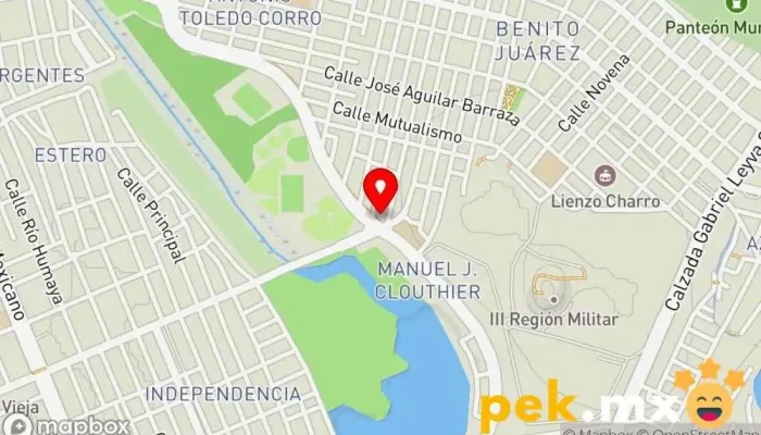 mapa de HERRERIA Y ELECTRICIDAD Betoncourt Electricista, Herrero en Mazatlán