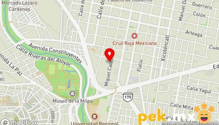 mapa de Ieasa Energias Alternas Tienda de electricidad en Oaxaca de Juárez