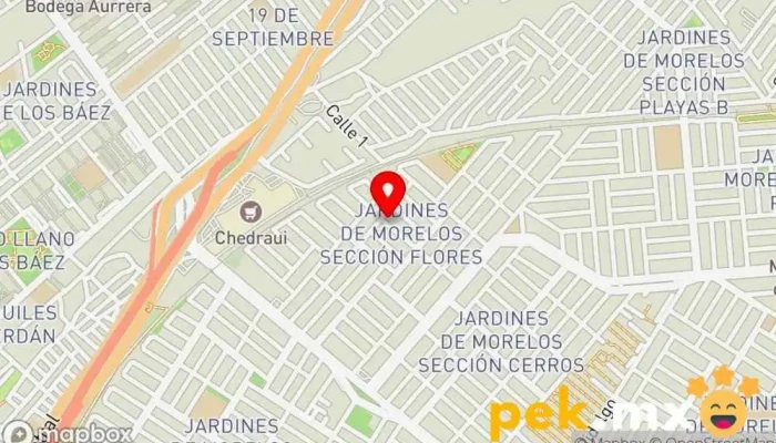 mapa de IECSA TYS SA DE CV Ingeniero eléctrico, Subestación eléctrica, Electricista en Ecatepec de Morelos