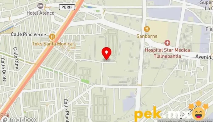 mapa de Illux De México Tienda de electricidad, Diseñador de iluminación de paisajismo, Fábrica en Tlalnepantla