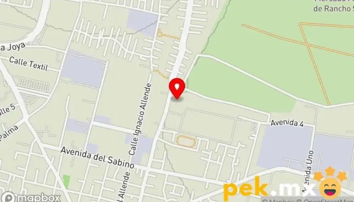 mapa de Imef Tienda de electricidad, Construcción en Tultitlán de Mariano Escobedo