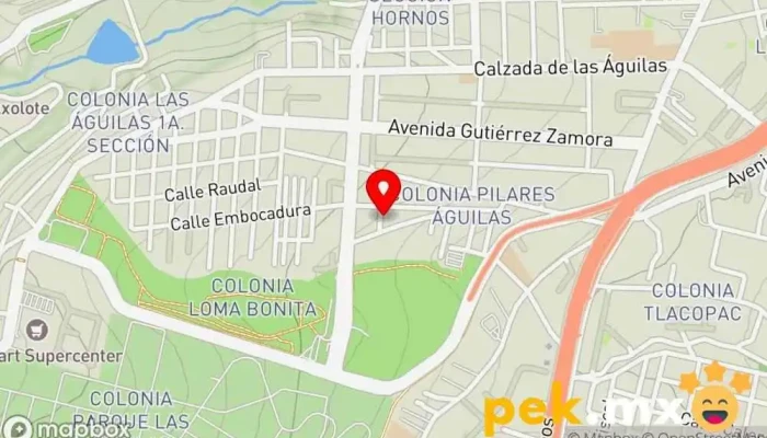 mapa de Ingeniería Eléctrica Especializada S.A. Electricista en Álvaro Obregón, Ciudad de México