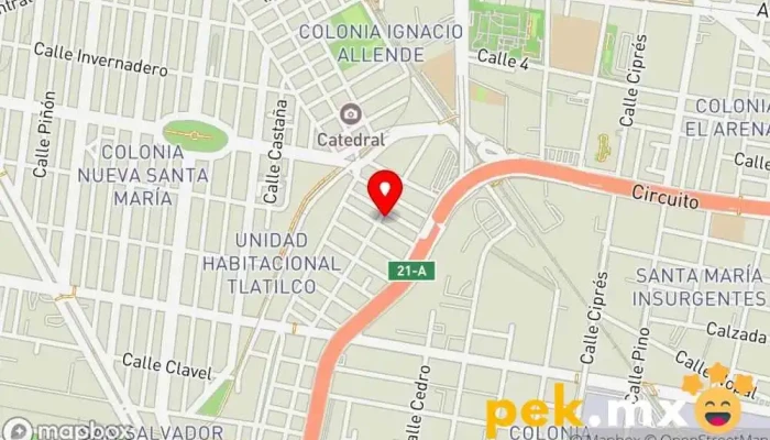 mapa de INSTALACIONES ELÉCTRICAS, DE INTERFONOS Y MANTENIMIENTO GENERAL. Servicio de instalación eléctrica en Azcapotzalco, Ciudad de México