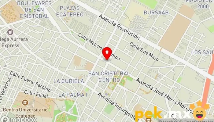 mapa de Instalaciones Eléctricas El Chato Electricista en Ecatepec de Morelos