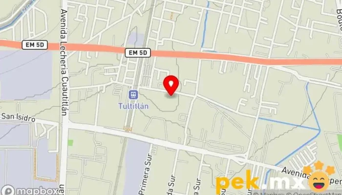 mapa de Instalaciones eléctricas industrial y residencial CCTV Compañía eléctrica en Tultitlán de Mariano Escobedo
