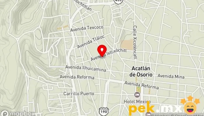 mapa de Instalaciones Eléctricas Jutsu Electricista en Acatlán de Osorio