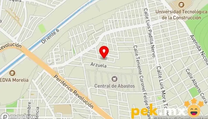 mapa de Instalaciones Eléctricas Miguel Alberto Cortes Electricista en Morelia