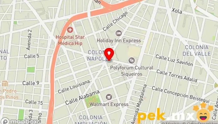 mapa de Instalaciones eléctricas residenciales,comerciales e industriales Electricista en Benito Juárez, Ciudad de México