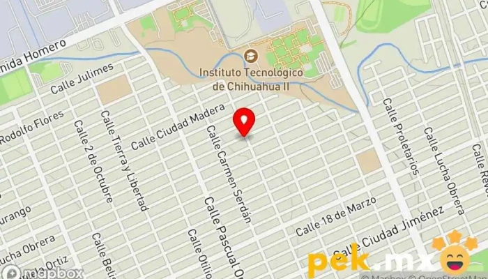 mapa de Instalaciones eléctricas y de Refrigeración RIEM Electricista en Chihuahua