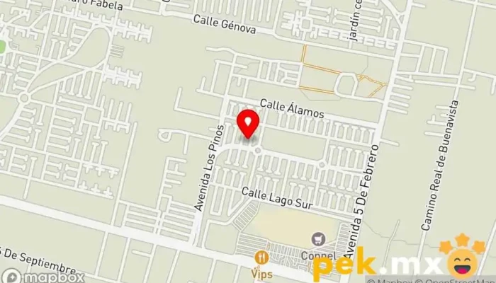 mapa de Instalaciones Profesionales y Material Electrico Oficinas de empresa en Paseos del Lago