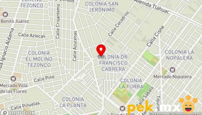 mapa de Instalaciones y Servicios Colorado S.A. de C.V. Electricista en Tláhuac, Ciudad de México
