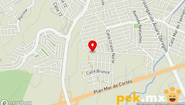 mapa de Instalaciones Y Servicios Del Noroeste Tienda de artículos de fontanería, Electricista, Fundación en Culiacán Rosales