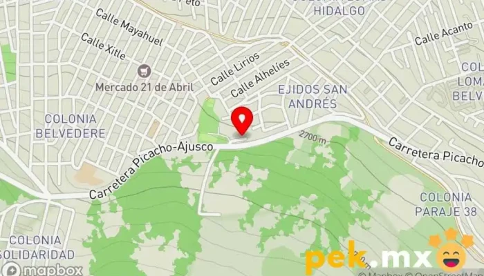 mapa de INTEC Instalaciones Técnicas Servicio de instalación eléctrica, Electricista, Tienda de iluminación en Tlalpan, Ciudad de México