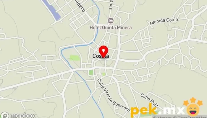 mapa de JAPACO Compañía suministradora de agua en Cosalá