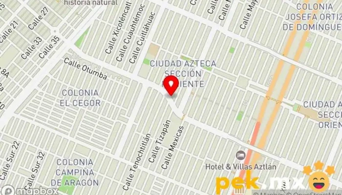 mapa de JUWOS TECH Electricista en Ecatepec de Morelos