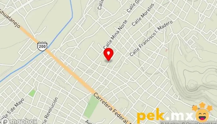 mapa de La casa de las luces y + Electricista en Petatlán