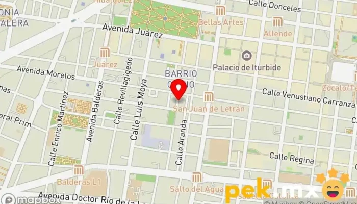 mapa de La casa de los focos especiales, S.A. De C.V. Tienda de electricidad en Cuauhtémoc, Ciudad de México