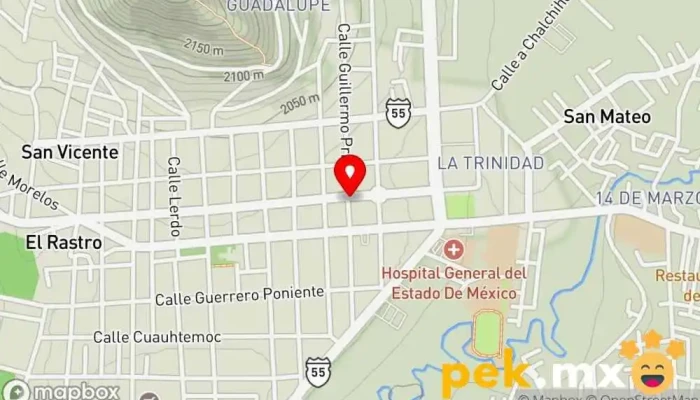 mapa de La Casa del Foco Tienda de electricidad en Tenancingo de Degollado