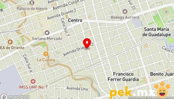 mapa de Lilia Martínez Esperanza Electricista en Orizaba