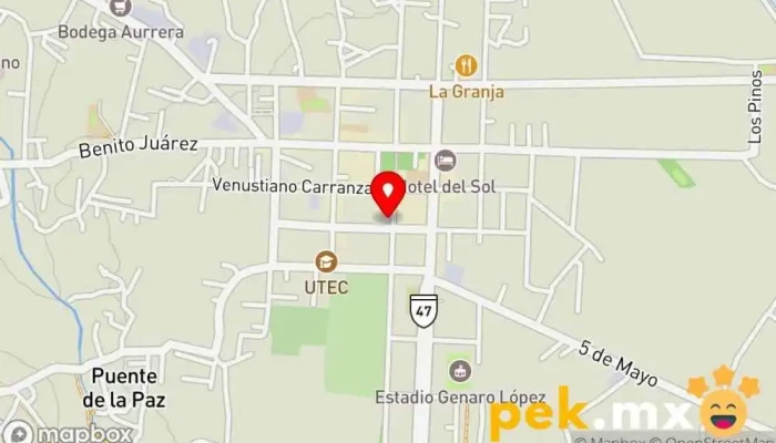 mapa de Luz y Fuerza del Centro Subestación Kilometro 110 Electricista en Cuautepec de Hinojosa