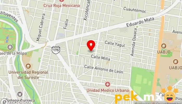 mapa de MANTENIMIENTO DESARROLLO Y SERVICIOS ELECTRICOS DE OAXACA Subestación eléctrica, Servicio de reparación de aire acondicionado, Compañía eléctrica en Oaxaca de Juárez