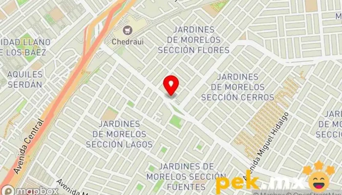 mapa de MANTENIMIENTO GENERAL EN ELECTRICIDAD Electricista, Tienda de electricidad en Ecatepec de Morelos